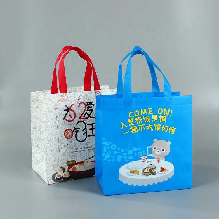 Customized degradable cheap high-quality eco-friendly non-woven fabric promotional tote bag shopping bag