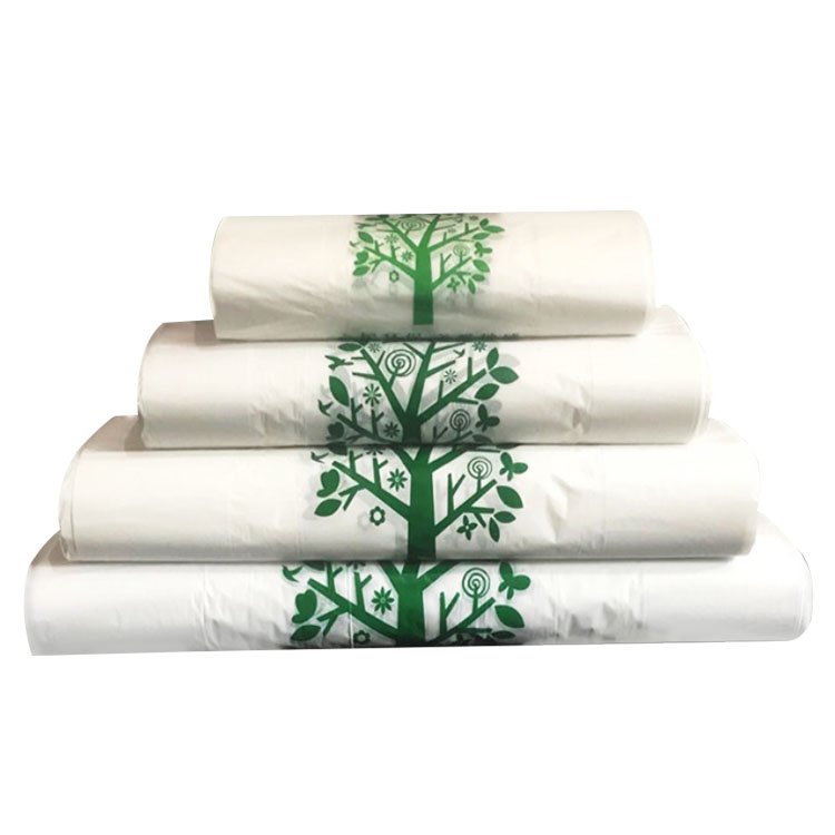 Custom Design Eco friendly 100% Biodegradable Plastic Shopping Bag For Supermarket