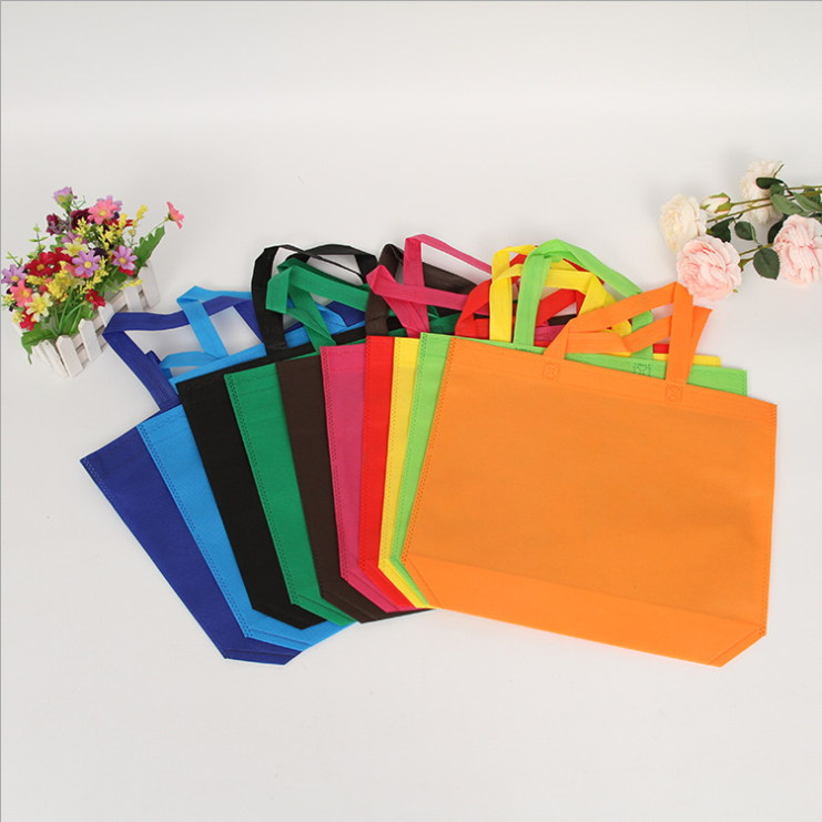 Custom Logo Nonwoven Shopping Bags Reusable Non Woven Market Shopping Tote Bag With Logo Design