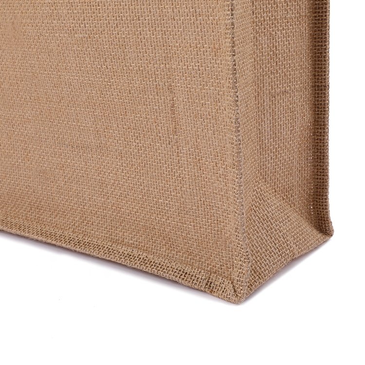 eco- friendly burlap tote bags reusable iso bsci preserve recycled cotton jute shopping tote bag 12 in tote jute