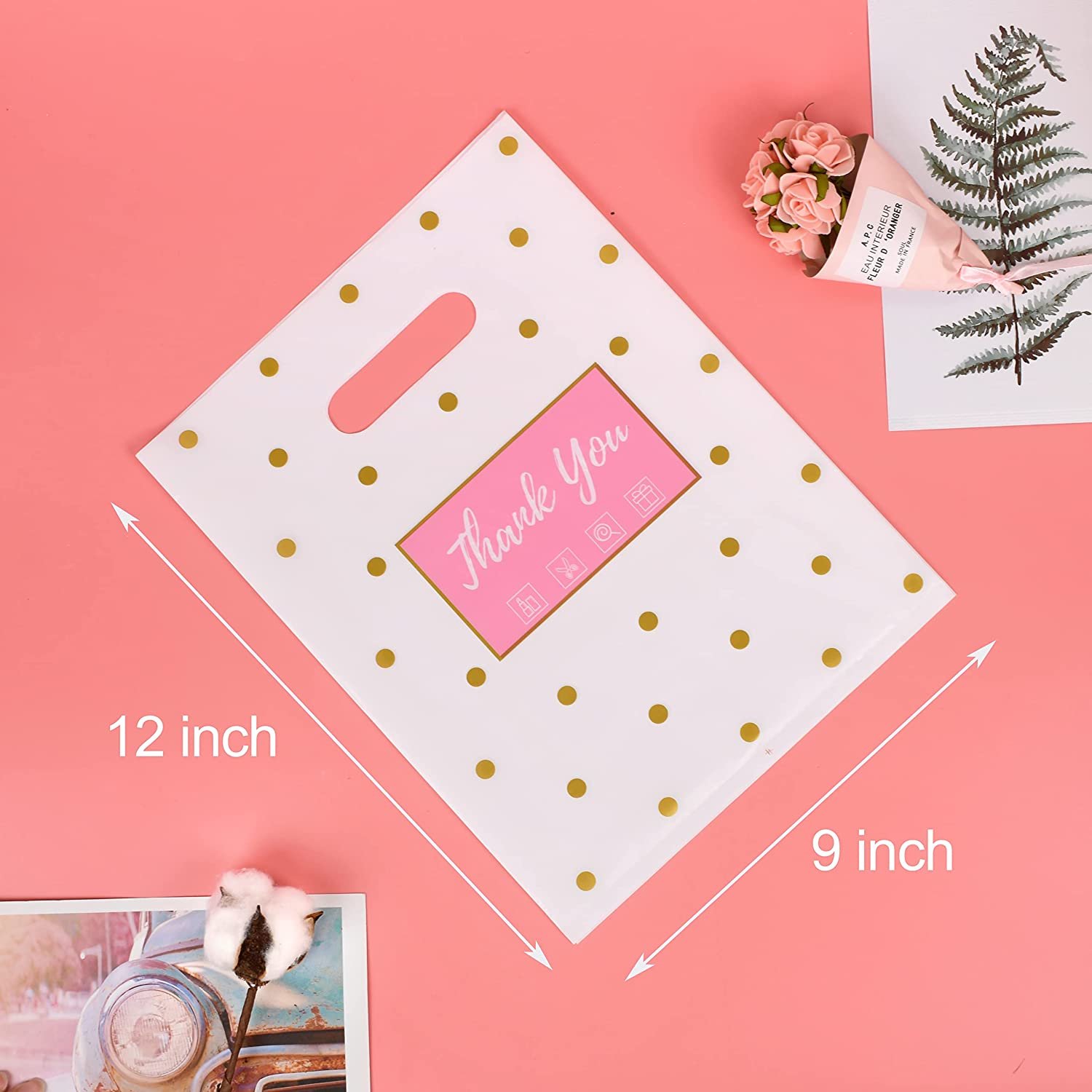 Custom Logo Die Cut Handle Bag Biodegradable PE Material Personalized Fashion Clothing Retail Plastic Gift for Shoes Underwear