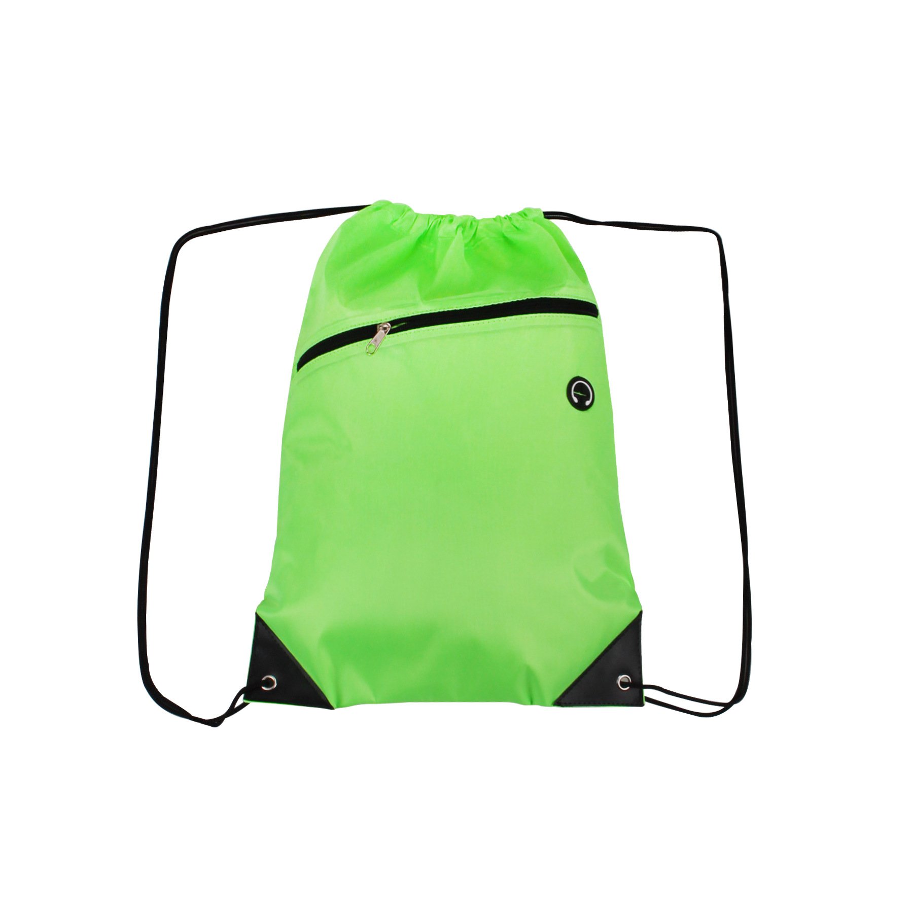 Professional Draw String Sack Pack With Logo Designer Custom Polyester Sport Drawstring Bags Custom String Backpack With Zipper