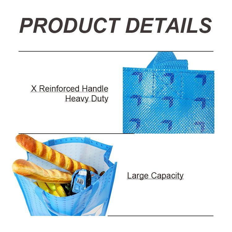 Promotional Cheap Folding Non-Woven Laminated Shopping Bag With Logo For Market