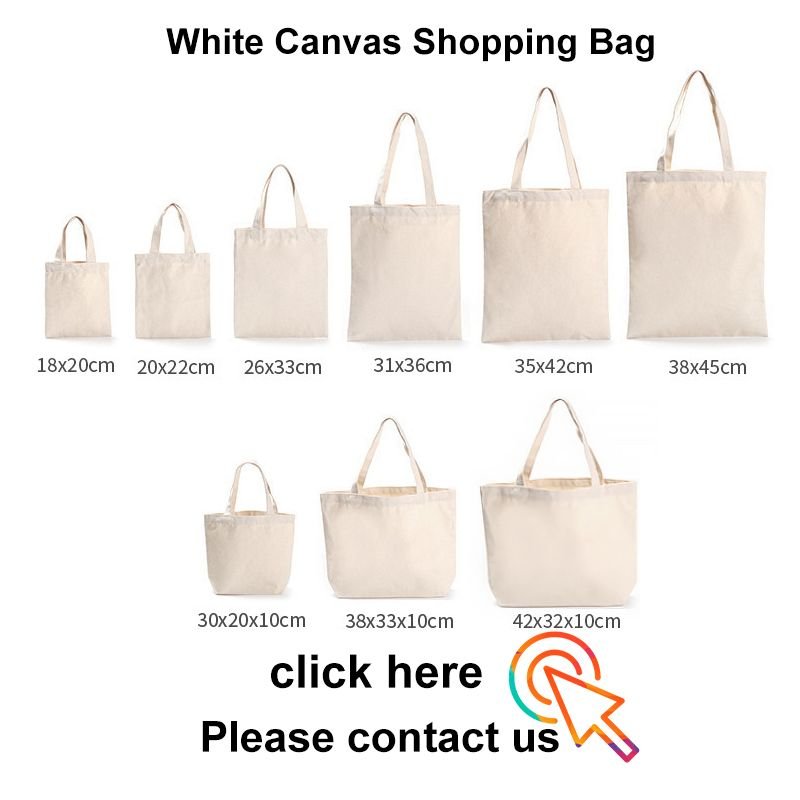 TY OEM wholesale customized logo size storage standard shopping bag reusable canvas tote bag with logo