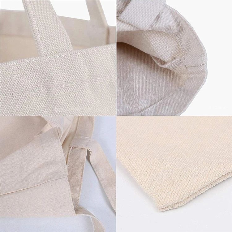 TY OEM wholesale customized logo size storage standard shopping bag reusable canvas tote bag with logo