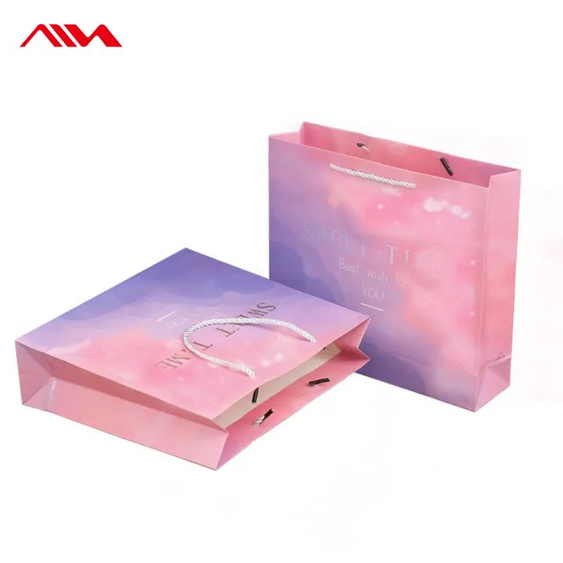 Custom Printing Shopper Paper Bag Paper Bag High Quality Kraft Paper Bags With Handles