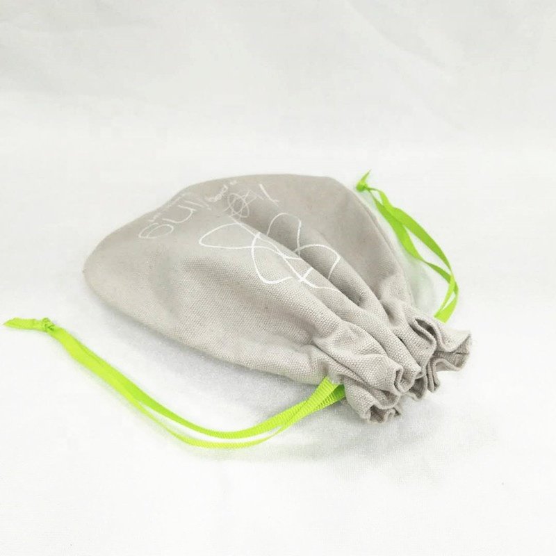 Custom Cotton bags gift bag small cotton drawstring bag for candle packaging
