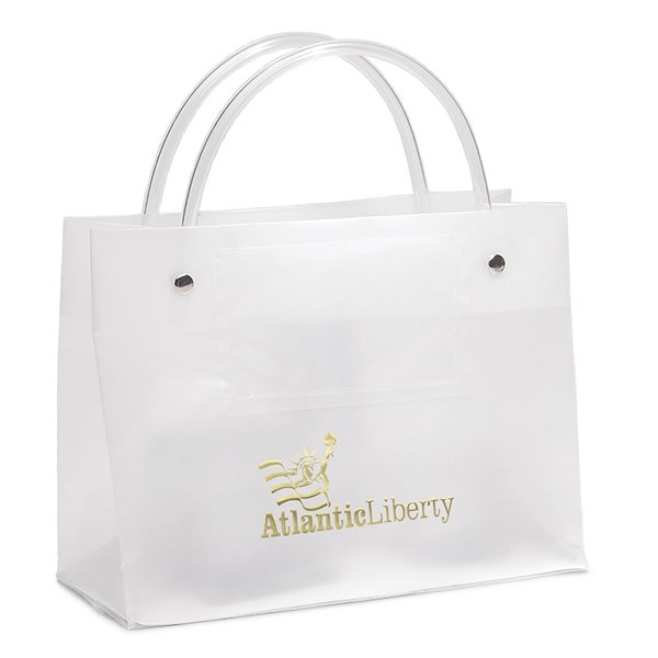 Wholesale Custom Plastic Bags With Logo Recyclable T-shirts Bag Die Cut Handle Groceries Business Promotion clear Shopping Bags