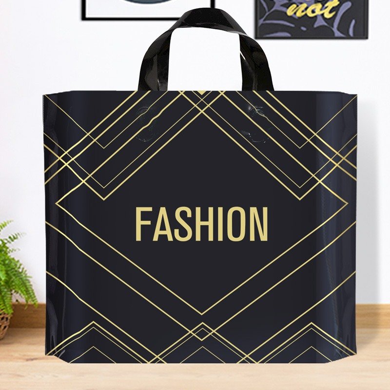 Plastic Bags Spot Wholesale Thank You For Carrying Fashion Clothing Store Shopping Bags Thickened Gift Bags with handle
