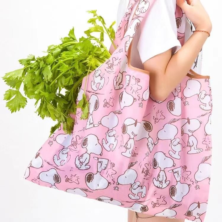Wholesale Promotion Portable Eco-friendly 190T Polyester Fold Tote Shopping Bags With Hook
