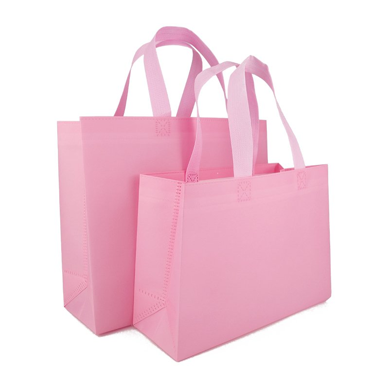 Sichuan huimei eco friendly non woven shopping bags nonwoven handbag tote custom made with logos reusable non woven garment bag