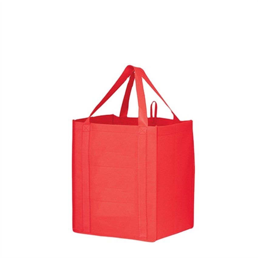 Promotional high quality customized logo reusable shopping tote bags blanks non woven fabric bag with print logo