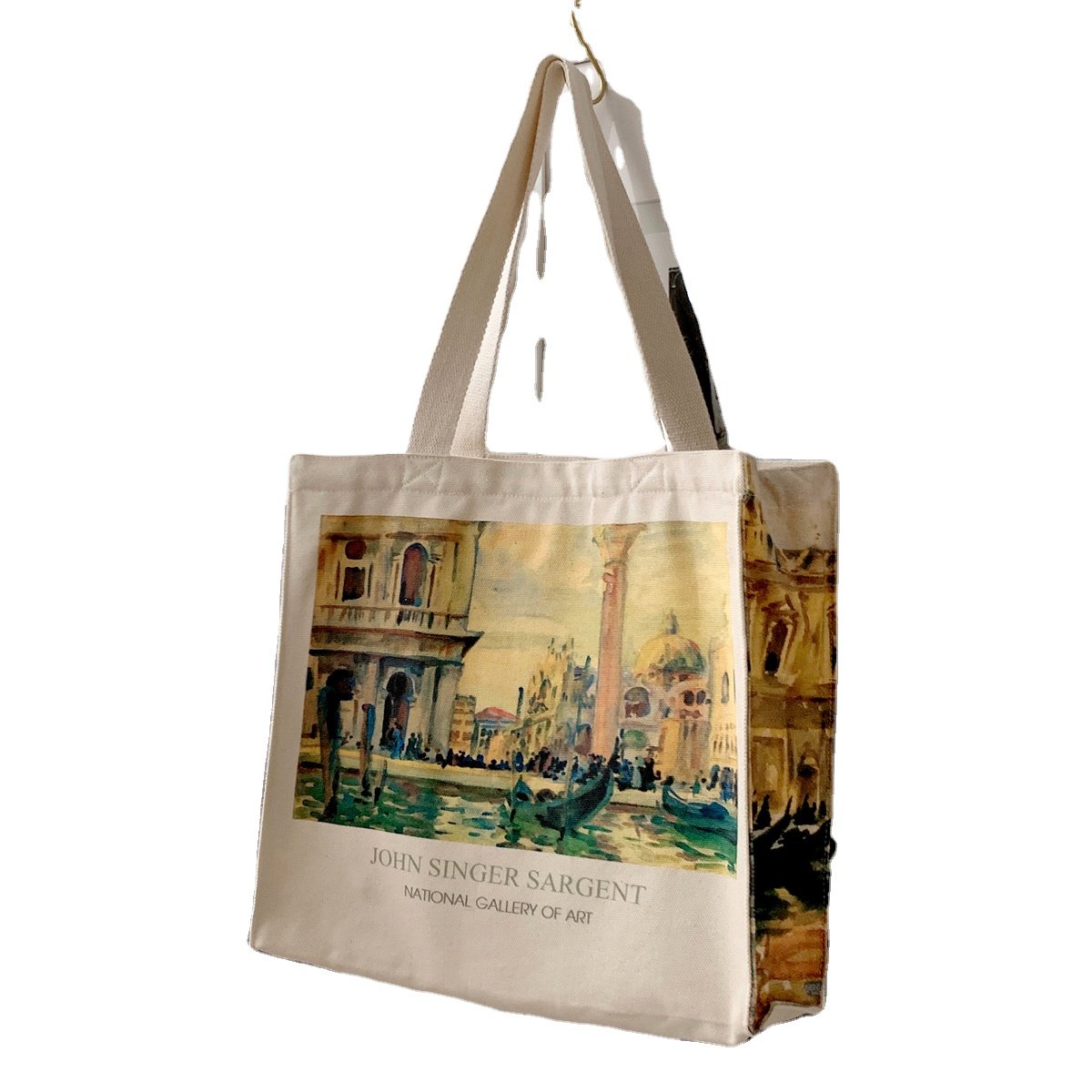 China Factory Cheap Durable Cotton Grocery Shopping Bag Women Tote Bag Canvas with Zipper