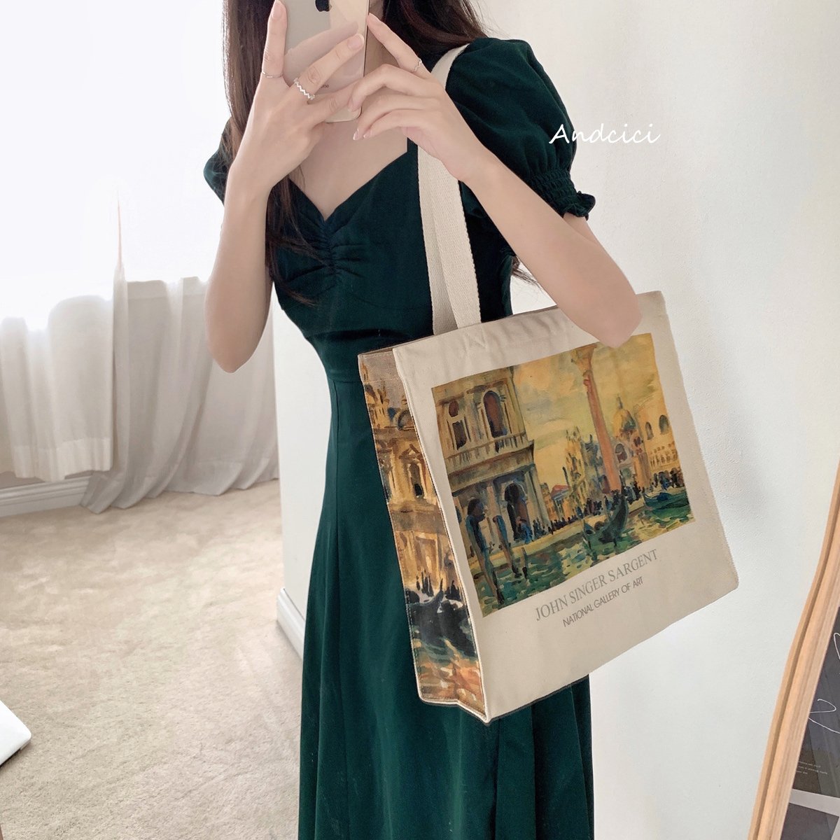 China Factory Cheap Durable Cotton Grocery Shopping Bag Women Tote Bag Canvas with Zipper