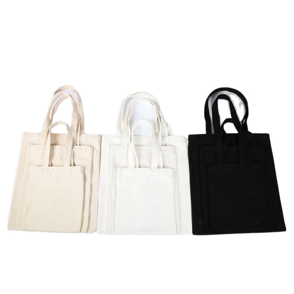 High Quality Low Moq Recycle Reuse Cotton Canvas Tote Bag For Women