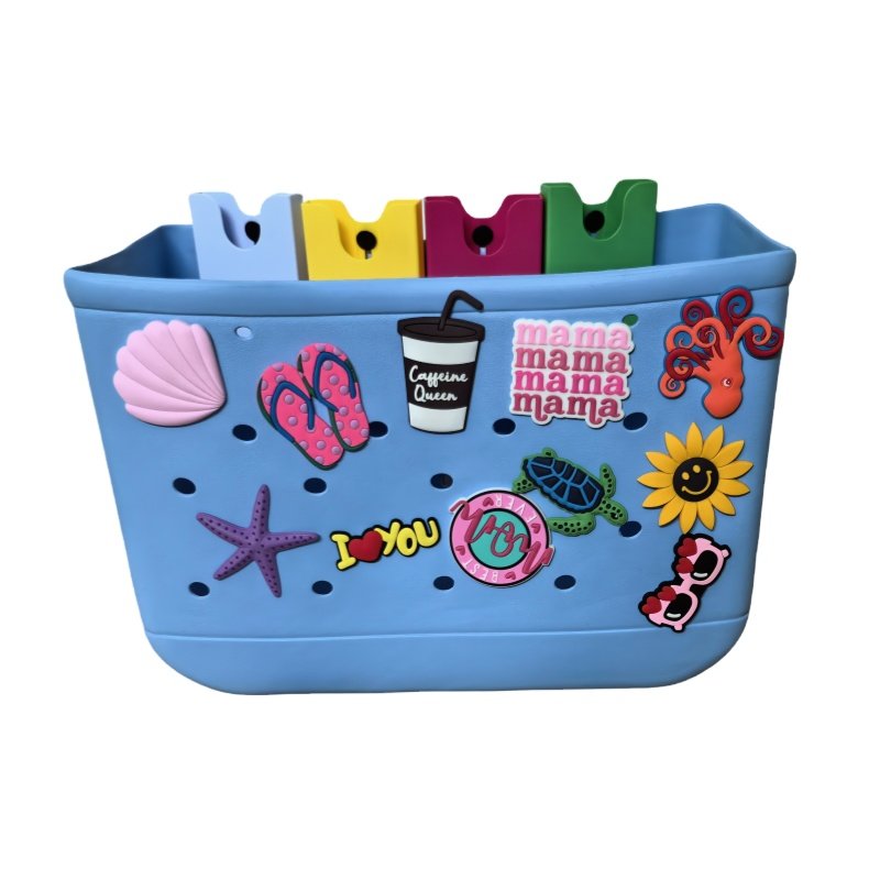 2024 New high-capacity outdoor camping tote bag, customized minimalist southern EVA shopping bag Silicone bag