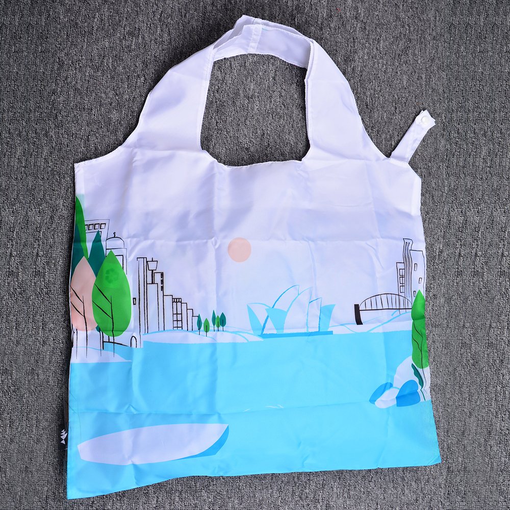 Sunny Century nylon custom reusable bags for groceries recyclable gr mini grocery tote folding animals foldable shopping bag