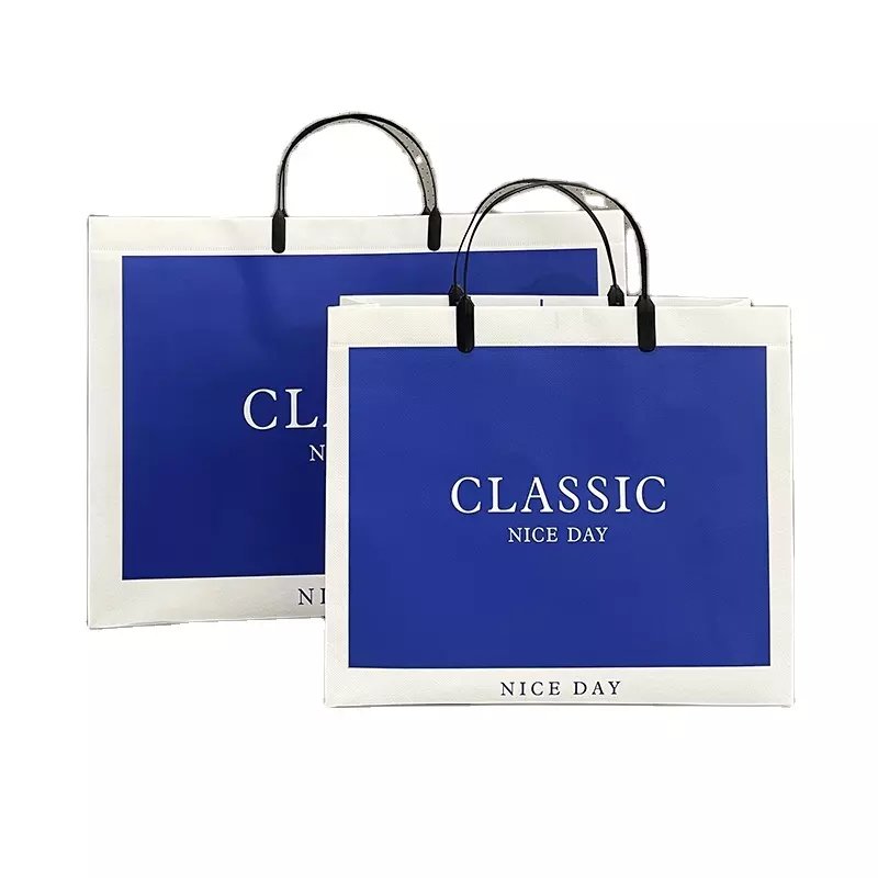 Waterproof Reusable Non Woven Shopping Tote Bag Gift Packaging Bag with Logo Clothes Storage Carry Bag