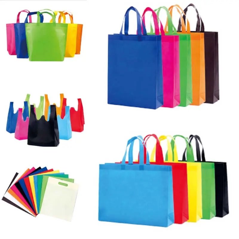 Custom Logo Wholesale Eco Friendly Pp Drawstring Fabric Packing Promotion Non-woven Nonwoven Bag Non Woven Bag Shopping Bags