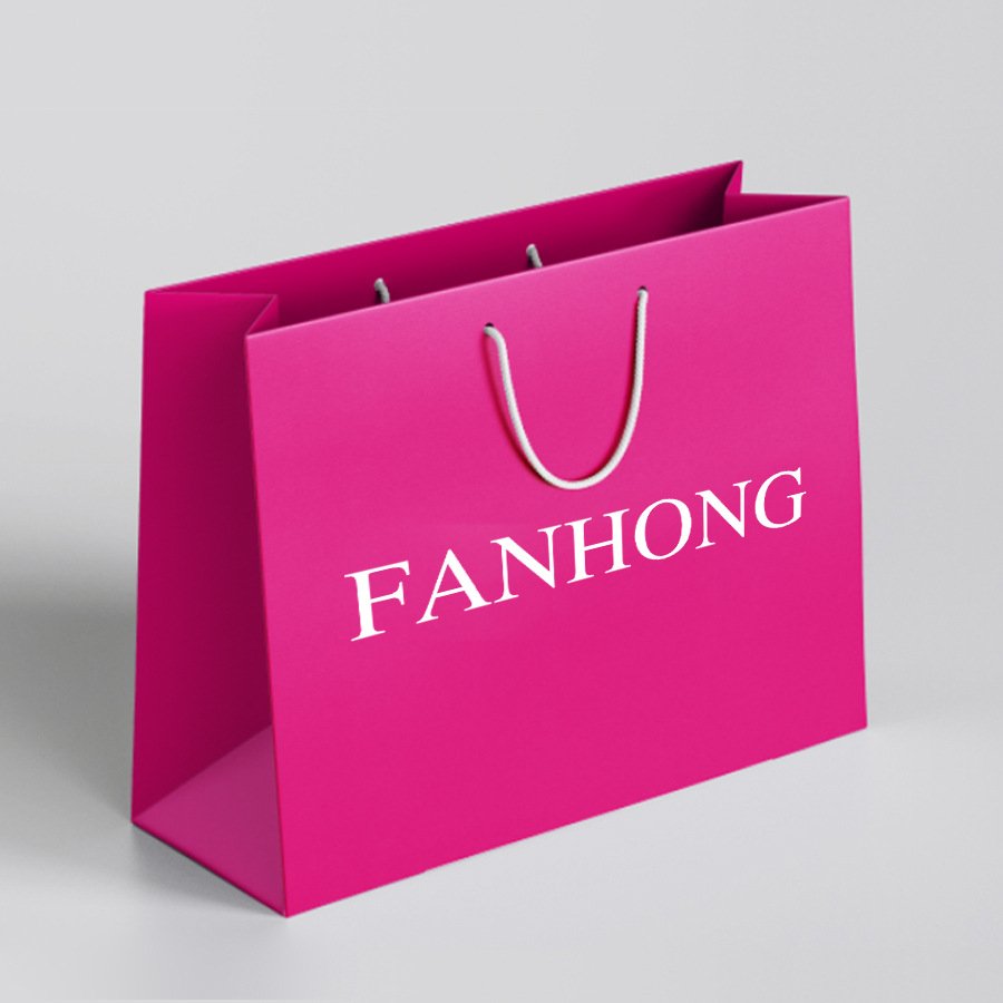 Factory direct supply gift bags customized Free design clothing cosmetics shopping bags Premium feeling handbag paper bags