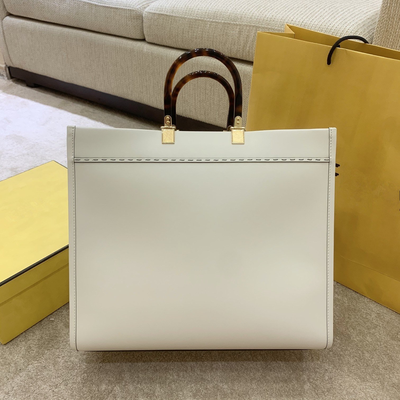 ladies purse large sunshine tote bag calfskin shopping bag open totes designer handbags for women