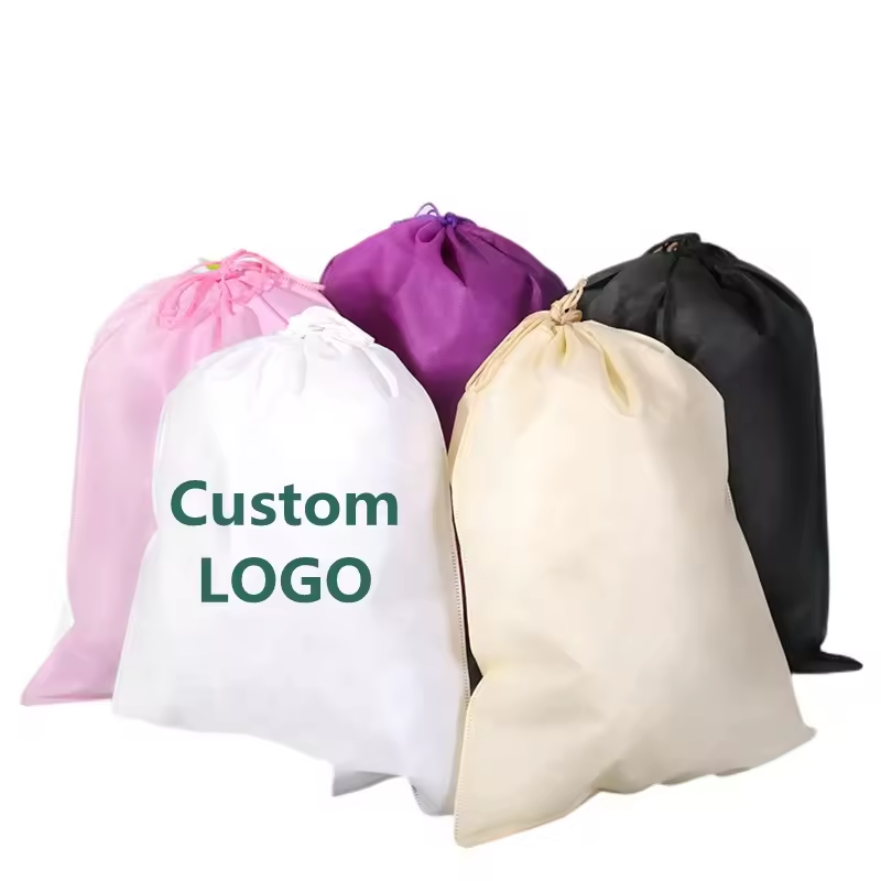 Wholesale Customized Logo Portable Non-Woven Fabric Environmentally Friendly Shopping Bags for Easy Carrying of Books