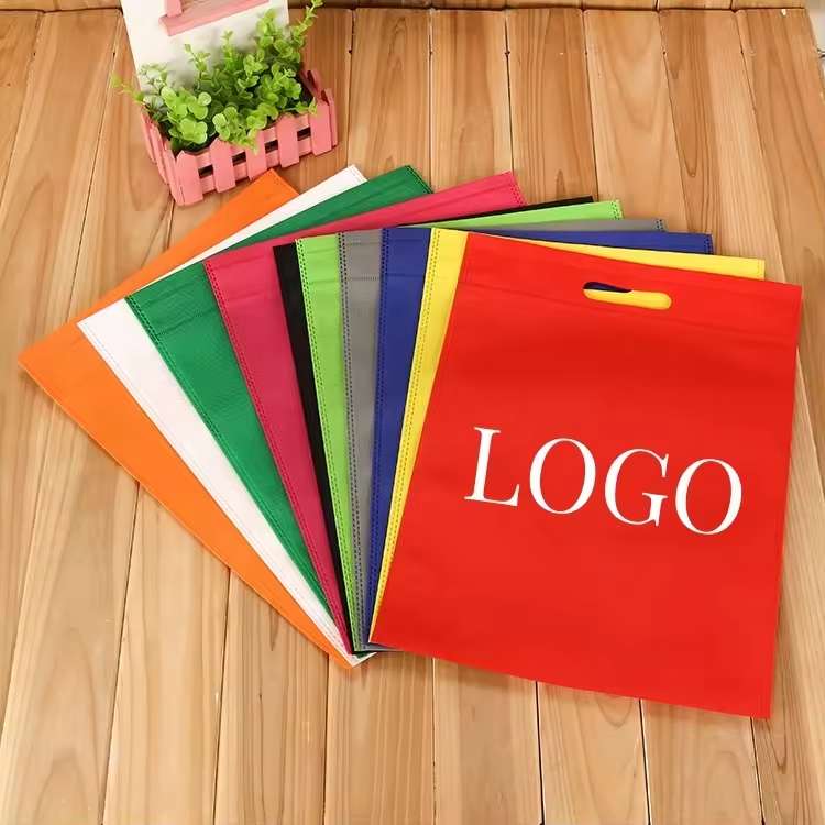 Wholesale Customized Logo Portable Non-Woven Fabric Environmentally Friendly Shopping Bags for Easy Carrying of Books