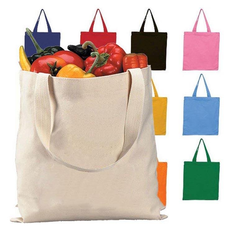 Cotton Bag Custom Reusable Cotton Canvas Tote Shopping Bag Blank Canvas Tote Bag