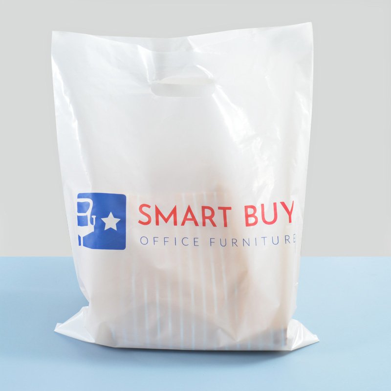 polythene white eco friendly plastic carrier bags plastic bags die cut handles 912 merchandise glossy shopping bag retail custom