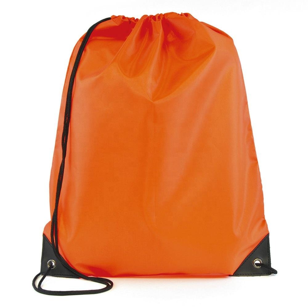 Lightweight Custom Logo Printing Sports Shoulder Bag outdoor Travel Shoes Dust Drawstring Backpack Bag