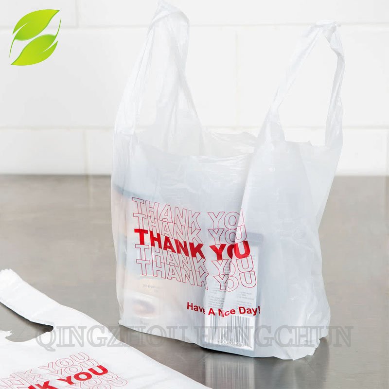Wholesale plastic shopping bag vest t shirt bag