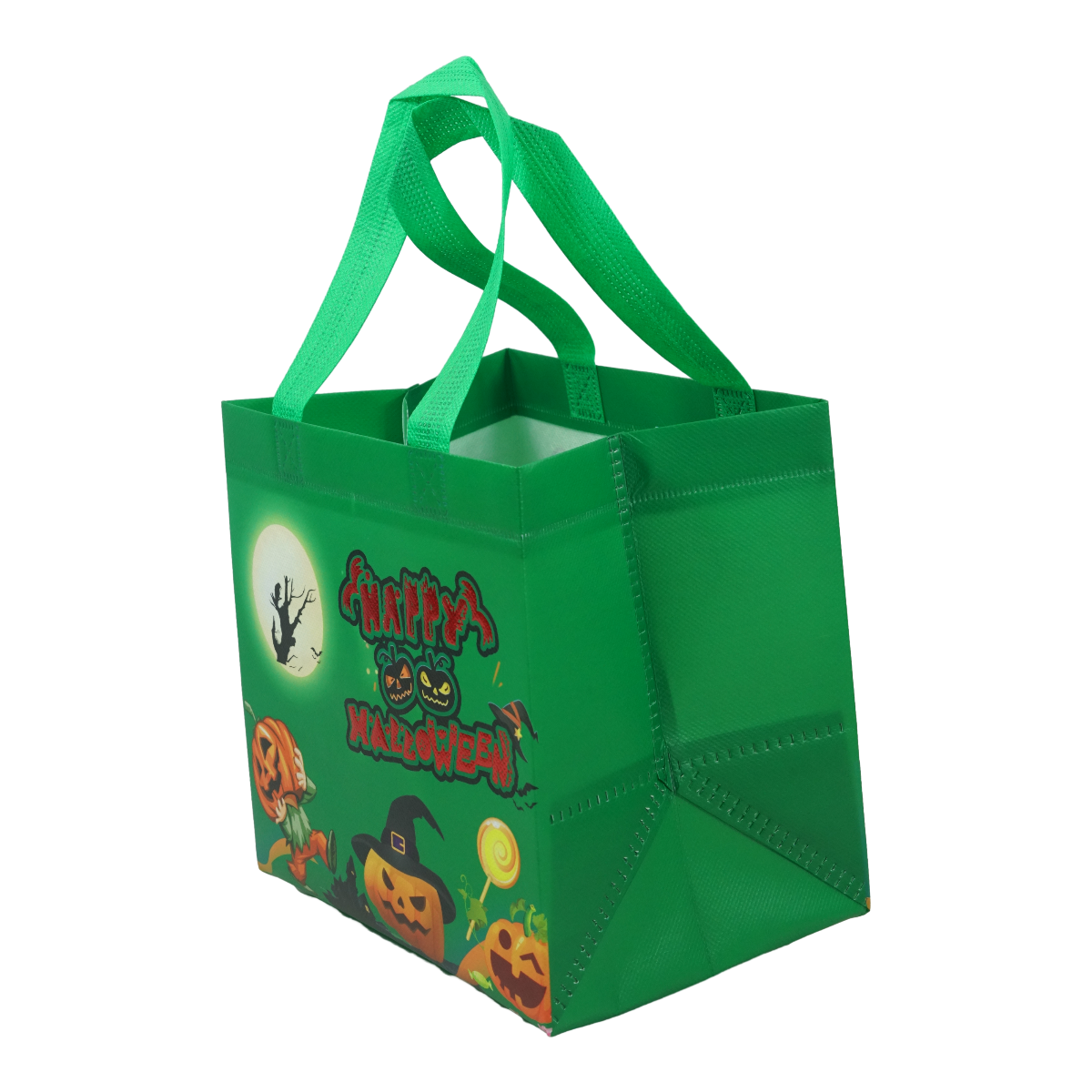 Reusable Halloween PP Laminated Full Printing Non Woven Shopping Bag Eco Friendly Recycle Grocery Bag