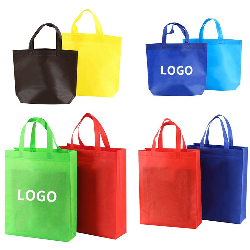 Printed Eco Grocery Printable Gift Reusable Recycled Non-woven Laminate Promotional Custom Non Woven shopping Tote bag With Logo