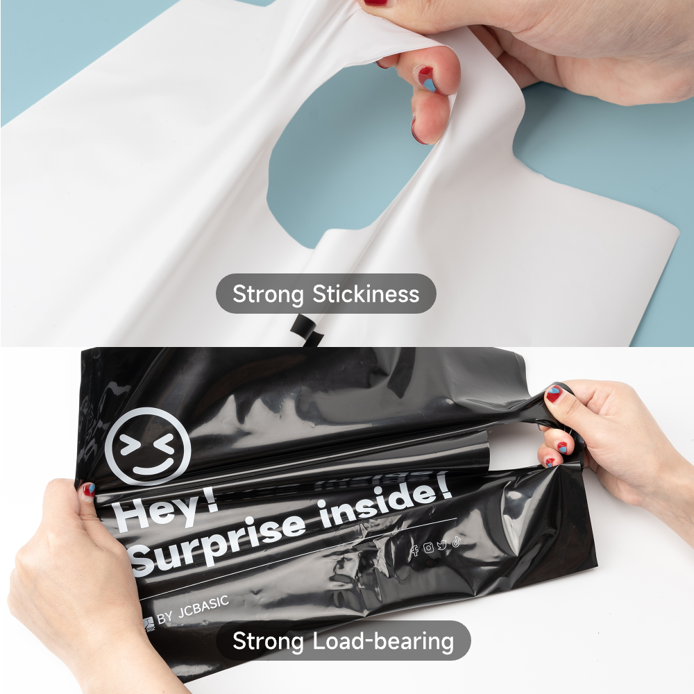 Recycle Shopping Plastic Bags Custom Merchandise Die Cut Handle Bag For Packaging Carrier Bags Clothing