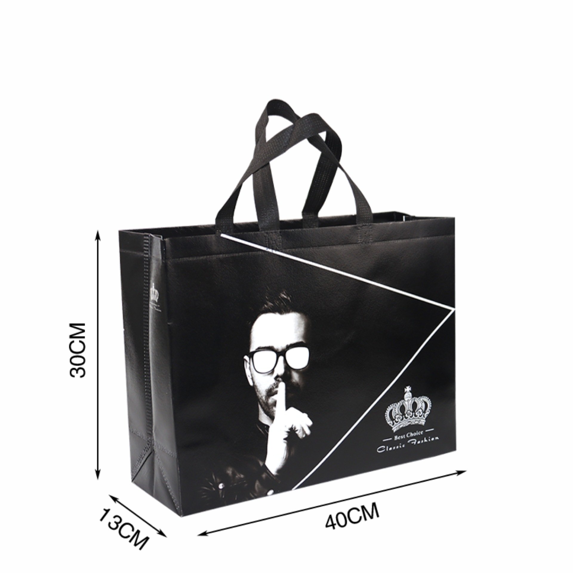 New Designer Custom Laminated Pp Nonwoven Shopping Bag Non-Woven Polypropylene Fabric Tote Bag