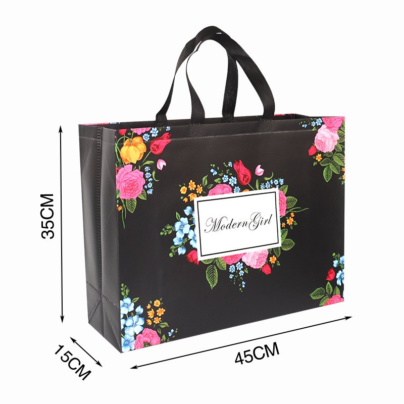 New Designer Custom Laminated Pp Nonwoven Shopping Bag Non-Woven Polypropylene Fabric Tote Bag