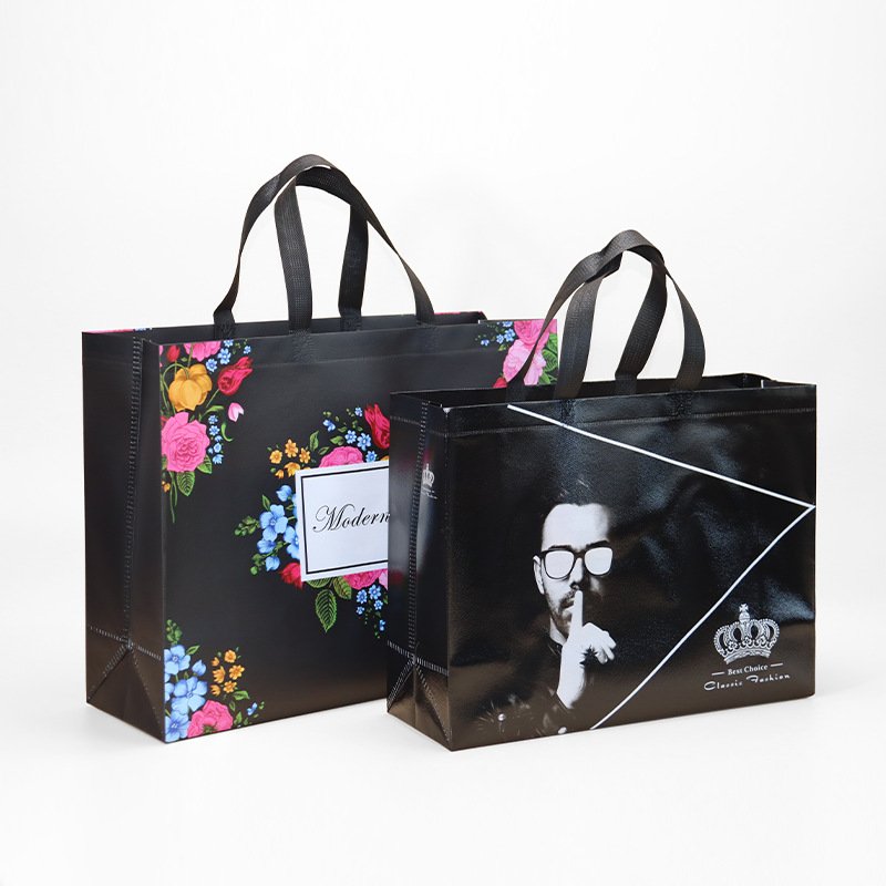 New Designer Custom Laminated Pp Nonwoven Shopping Bag Non-Woven Polypropylene Fabric Tote Bag