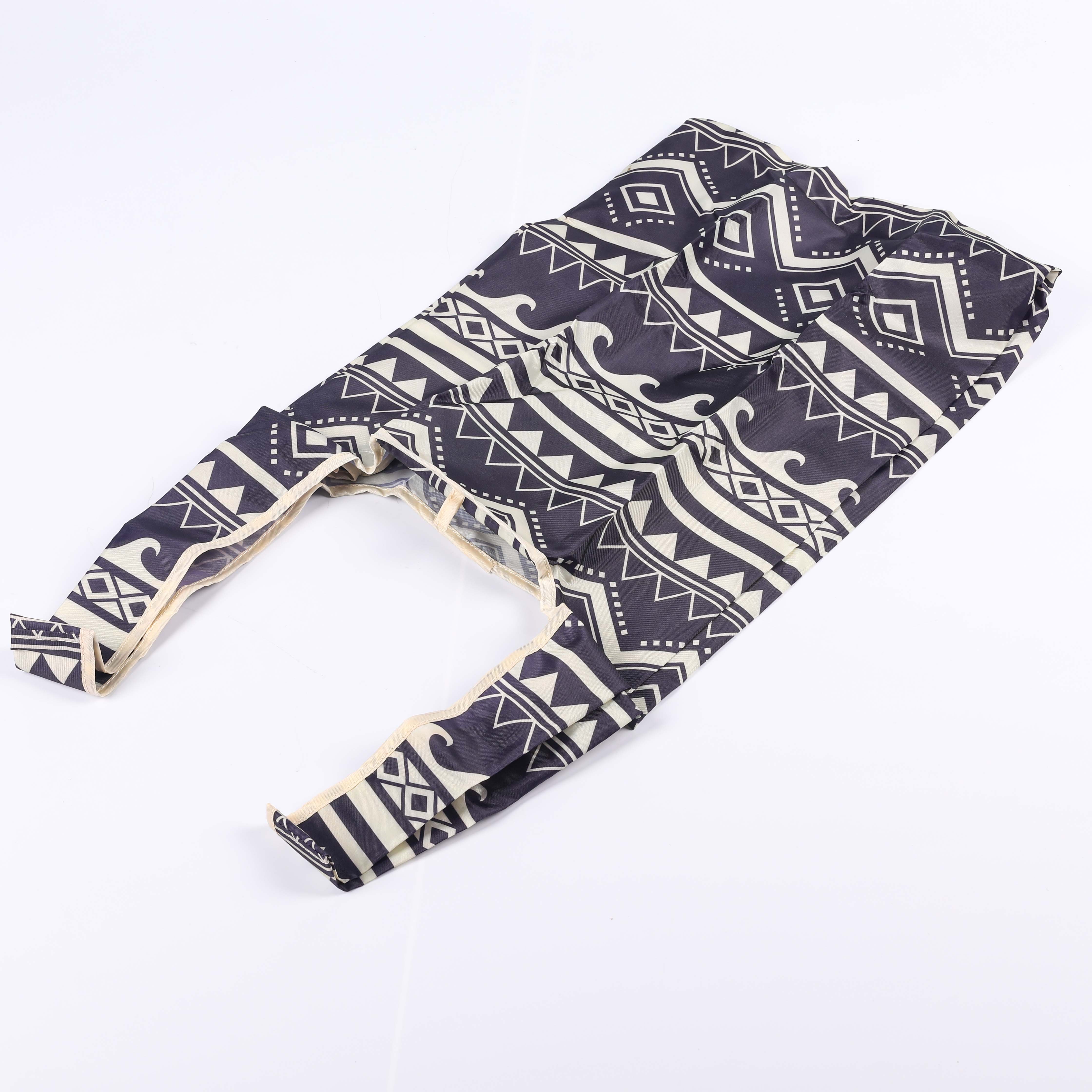 Wholesale Eco Friendly Reusable RPET Polyester Grocery Foldable Tote Bag Supermarket Shopping Bag