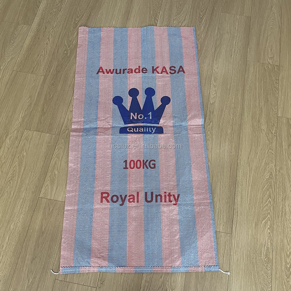 25kg 50kg 100kg polypropylene rice sack No 4 No5 Ghana pp woven bag