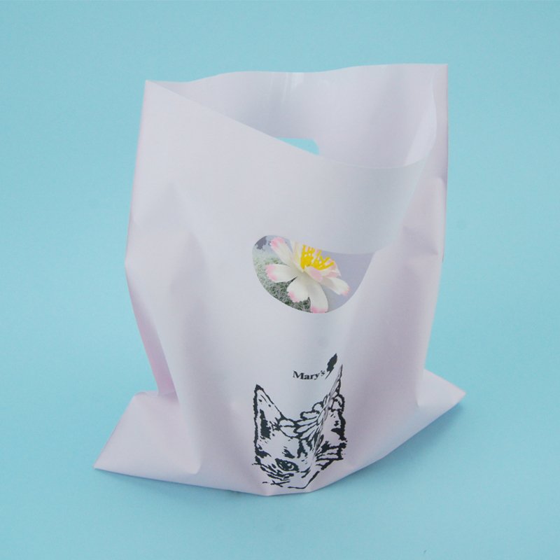 LDPE/HDPE die cut handle packaging bag for daily life colorful side gusset grocery plastic shopping bags custom logo