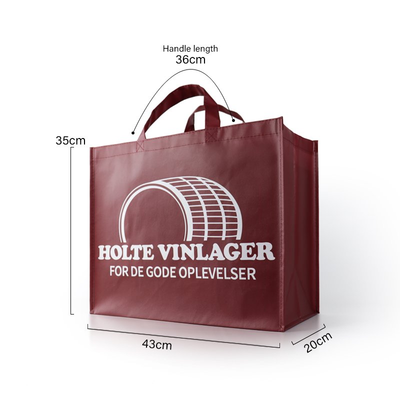 Custom Logo Printed PP Material Tote Bag Colorful Eco-Friendly Non-Woven Shopping Bag for Packaging
