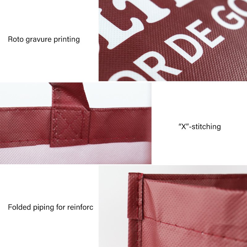 Custom Logo Printed PP Material Tote Bag Colorful Eco-Friendly Non-Woven Shopping Bag for Packaging
