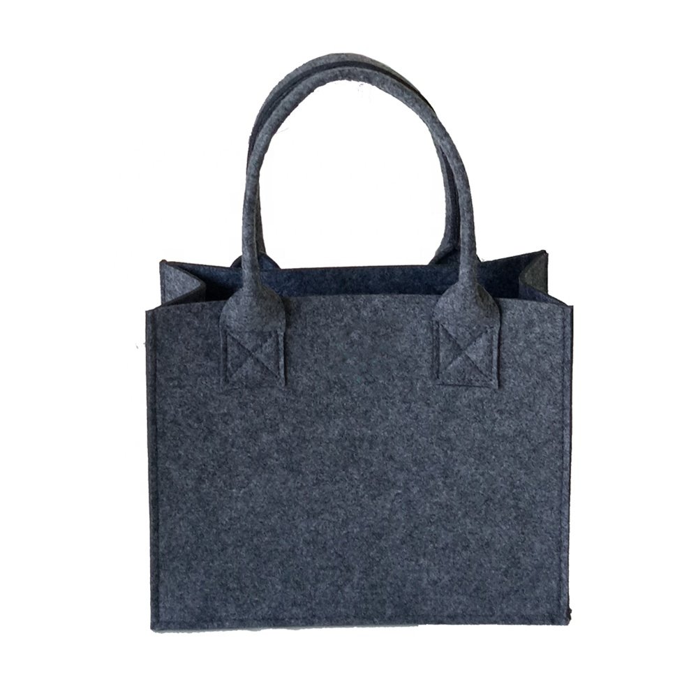 Eco Friendly Wholesale Small Felt Tote Bags Handbag For Women Shopping