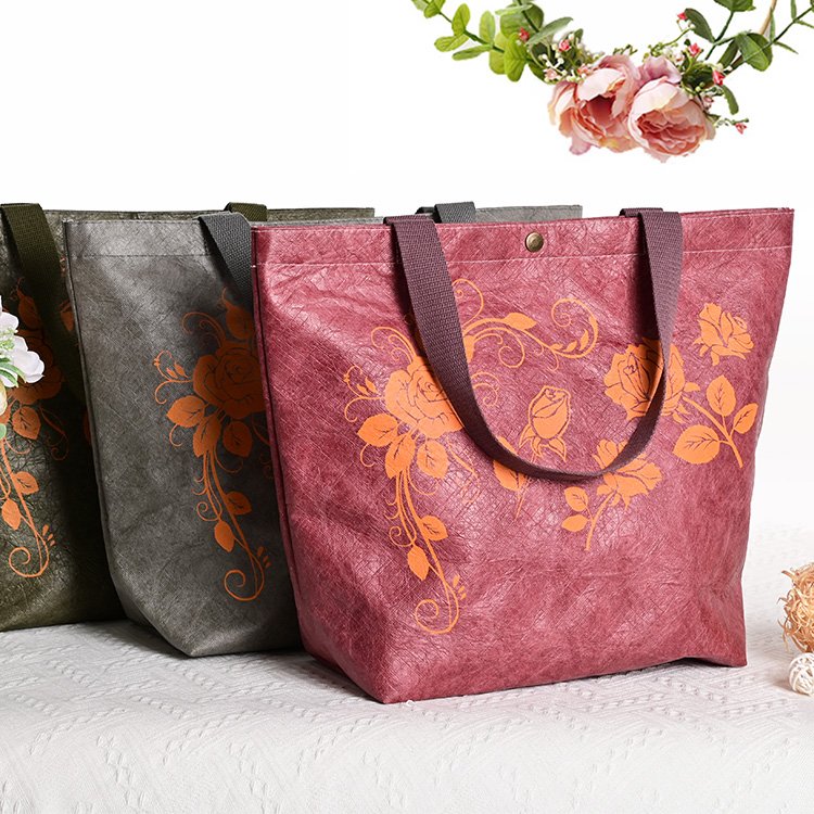 wholesale oem waterproof tyvek paper tote bag eco tyvek shopping bag