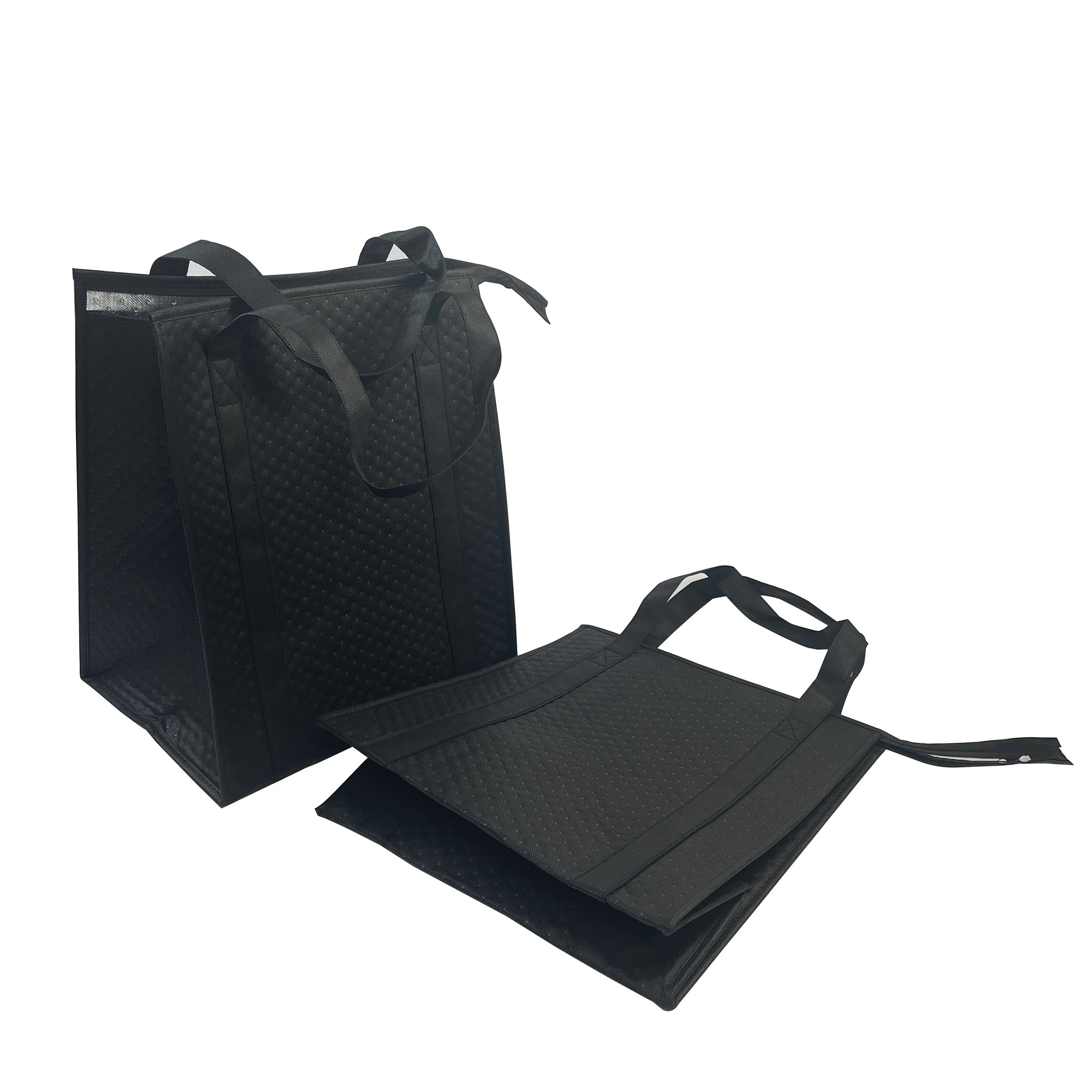 Custom non-woven isothermal large ice cooler bag/ insulated aluminium foil pp non woven soft lunch picnic foldable cooler bags