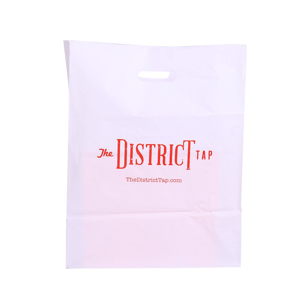Factory Environmental Protection Plastic Die-cut Shopping Bags Are Suitable For Small Business Boutique Retail