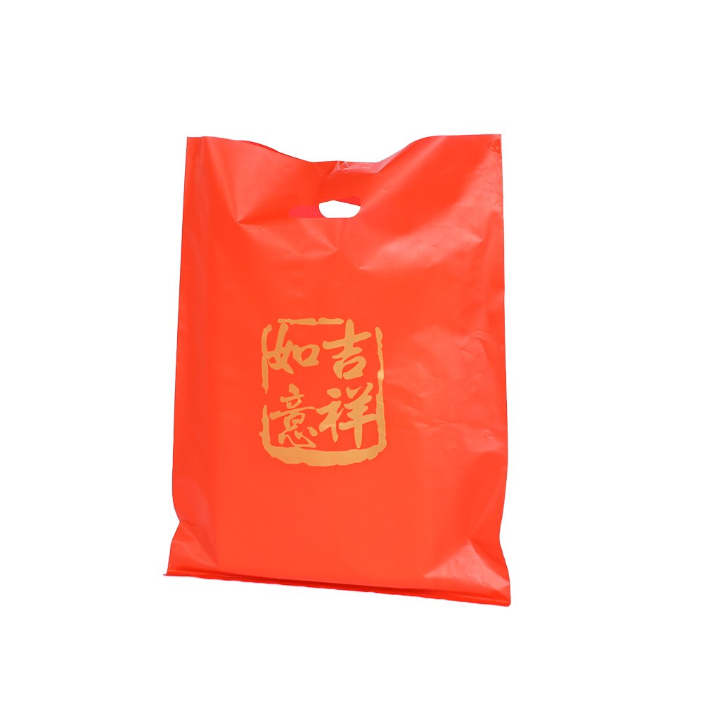 Factory Environmental Protection Plastic Die-cut Shopping Bags Are Suitable For Small Business Boutique Retail