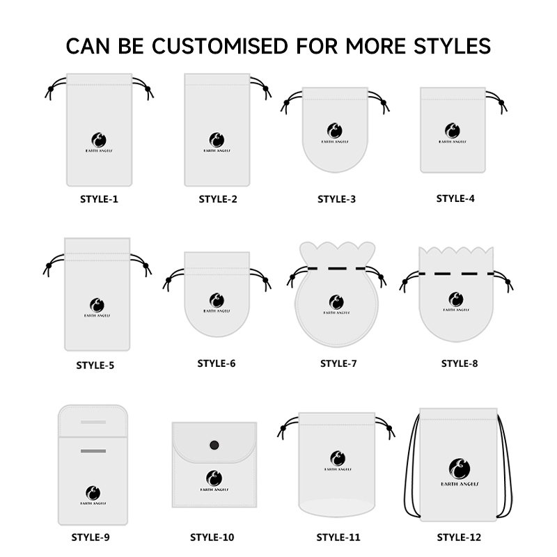 Customized Luxury Velvet Shopping Bag White Velvet Gift Bag Velvet Bag Embossed Logo With Drawstring