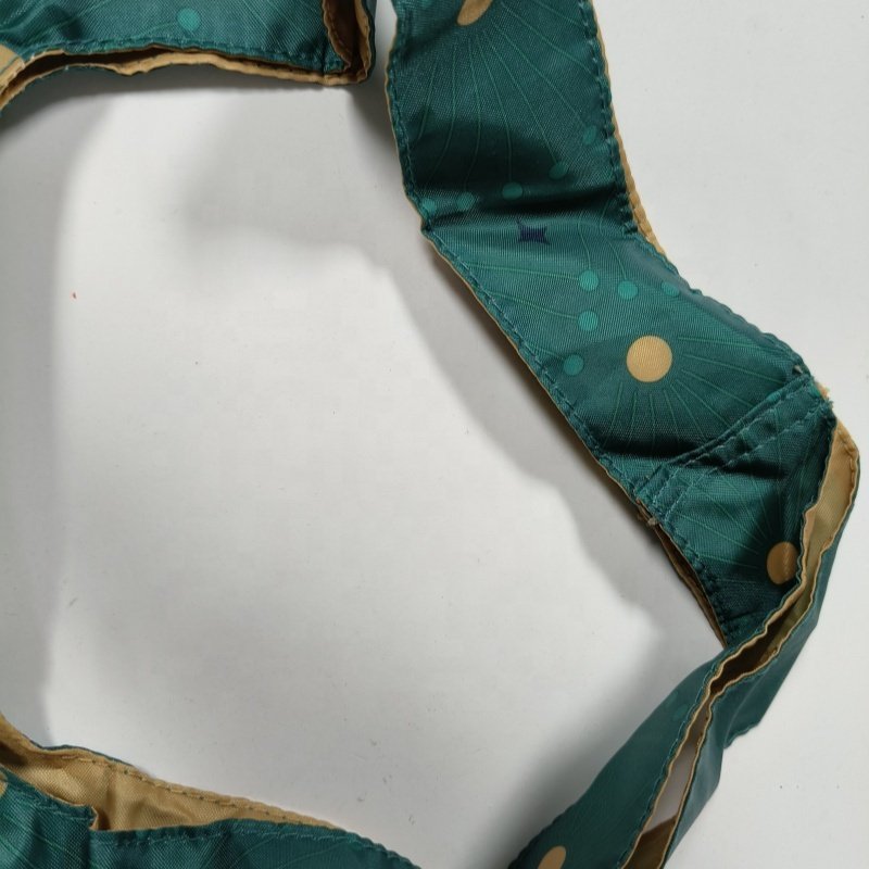Unisex Reusable Kraft Roll Biodegradable Non-Woven Shopping Bag with Two Handles Casual Tote Design Open Closure Type D Cut Bag