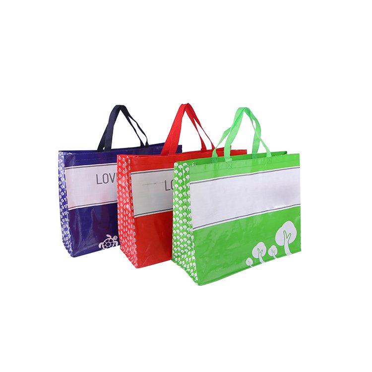 Factory direct supply recycled material eco friendly shopping pp woven bag manufacturers